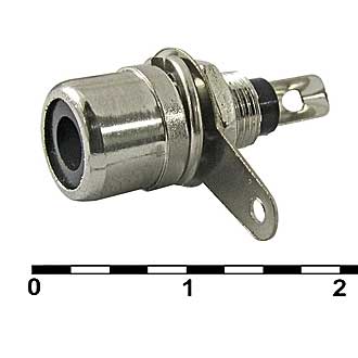 Разъем RCA RP-1 black (SZC)