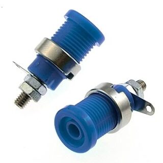 Клемма ZP012 4mm Panel-mount Socket,BLUE